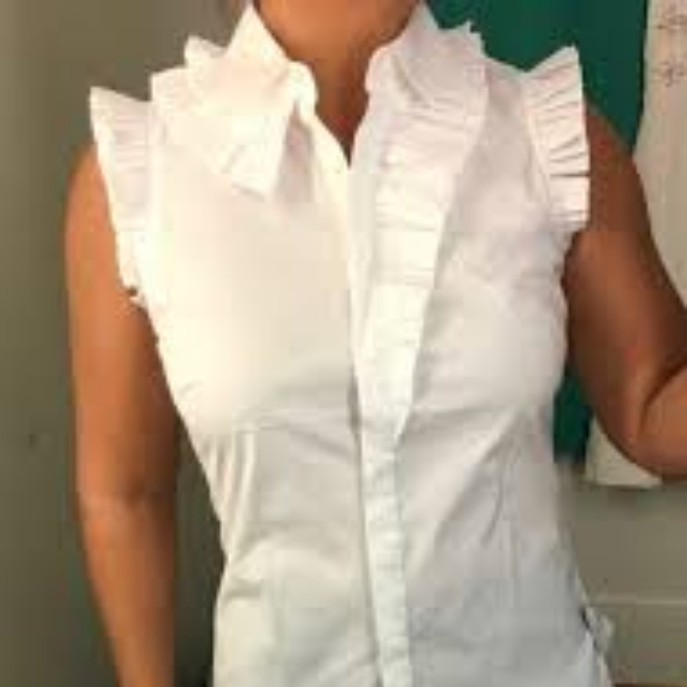 Banana Republic Riley ruffle top, 6